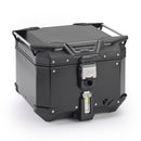 Toppfodral i aluminium svart Trekker Outback EVO Monokey – 42 liter / SMART SÄKERHETSLÅS