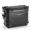 Sidofodral i aluminium Trekker Outback EVO 40, svart - förskjuten åt sidan, höger, SMART SEC. LÅSA
