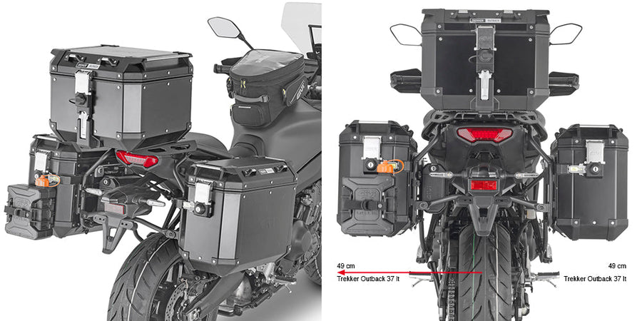 Yamaha Tracer 9 GT [2021–2024] – Stahlrohr-Seitenkofferträger PL ONE-FIT Cam-Side