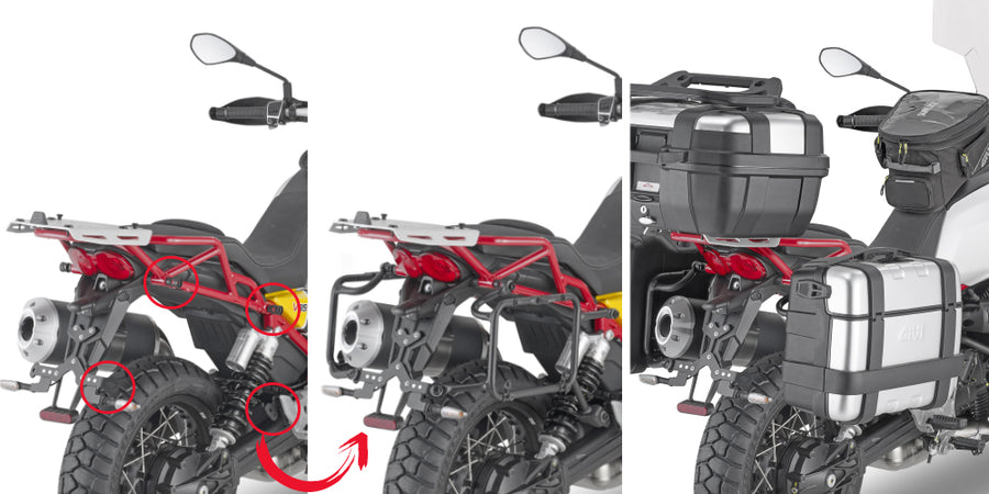 Moto Guzzi V85 TT [GIVI] - sidofodralhållare PL ONE-FIT
