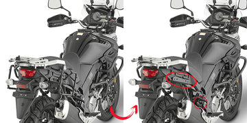 Suzuki DL 650 V-Strom [GIVI] - Avtagbar sidofodralhållare för MONOKEY® eller RETRO FIT fodral inte kompatibel med