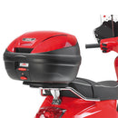 Piaggio Vespa LX 50-125-150 [GIVI] - Toppfodral bärare krom för MONOLOCK® fodral använd den som medföljer i fodralet