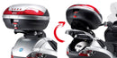 Piaggio MP3 400 [2006-2011] – toppfodralhållare för Monokey, med plåt