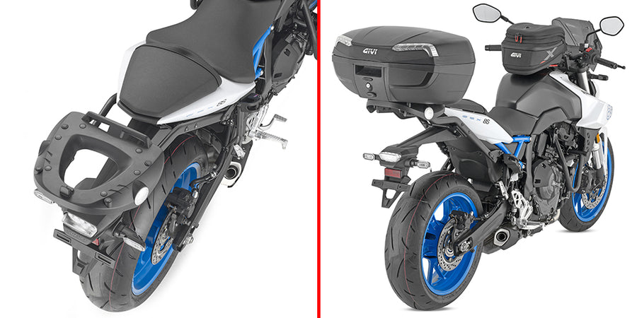 Suzuki GSX 8S [GIVI] - Topväskhållare för MONOLOCK®-väskor som ska monteras med MONOLOCK®-plattan M5M och M6M eller