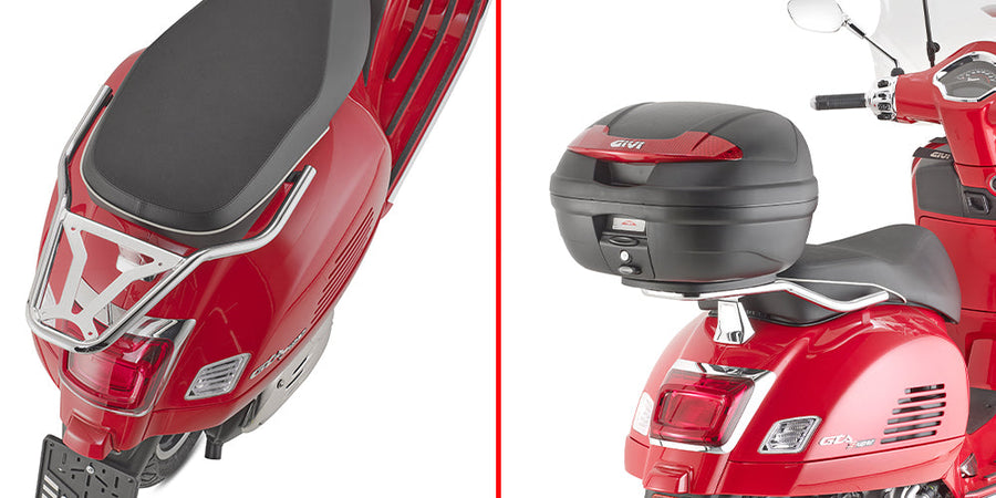 Piaggio Vespa GTS 310 Super Sport [2025] – Topcaseträger Monolock, chrom