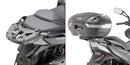 Kymco Xciting S 400 i TCS [GIVI] - Toppfodralhållare för MONOKEY® eller MONOLOCK® fodral som ska monteras med MONOKEY®