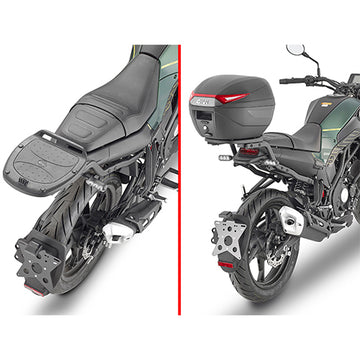 Benelli Leoncino 125 [GIVI] - Topcase Träger für MONOLOCK® Koffer benutzen Sie die im Koffer mitgelieferte MONOLOCK®