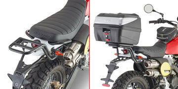 Fantic Caballero Scrambler 250 [2018-2023] - toppfodralhållare för Monolock toppfodral, svart