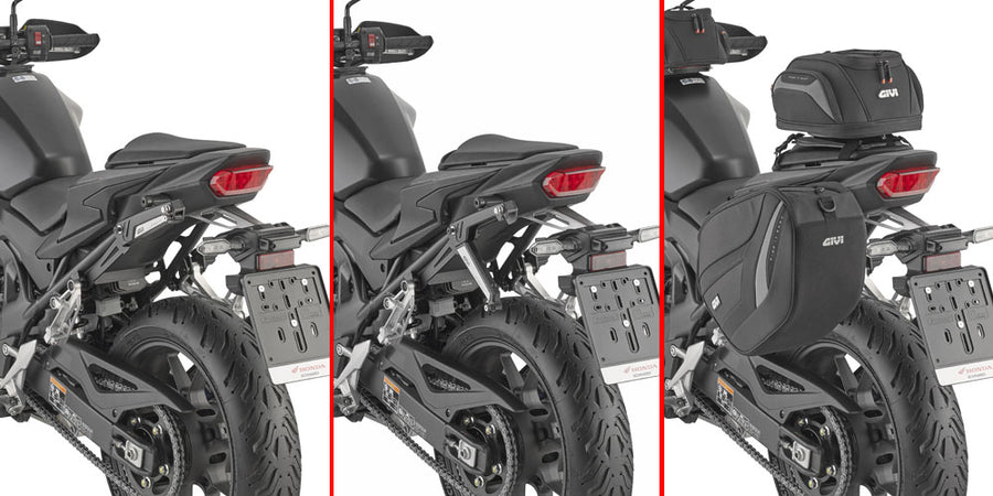 Honda CB 750 Hornet [GIVI] - Einziehbare Stealth Halterung aus mit Glasfaser verstärktem Technopolymer für die linke