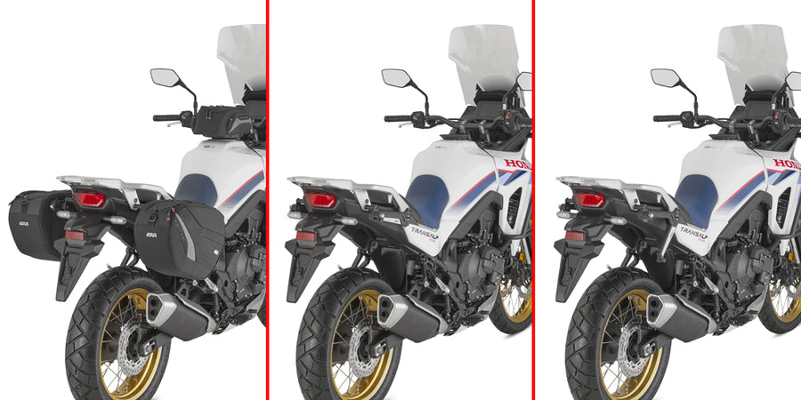 Honda XL 750 Transalp E-koppling [GIVI] - Par specifika infällbara Stealth-fästen gjorda av glasfiberförstärkt