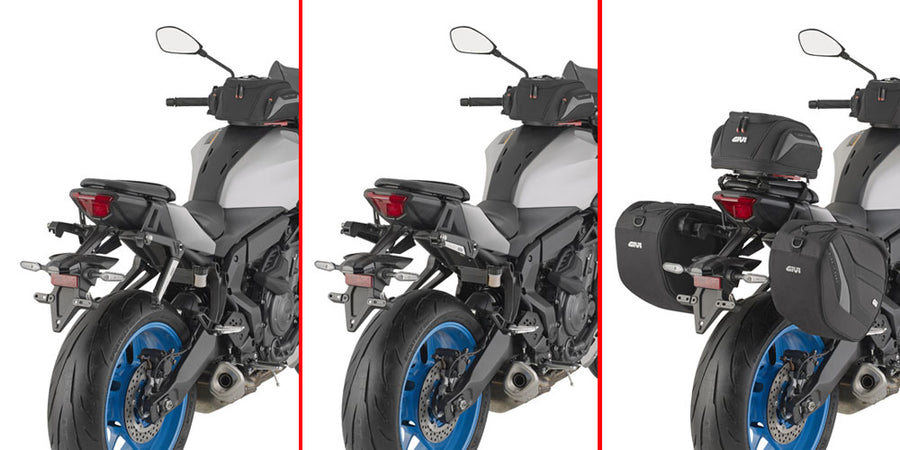 Yamaha MT 07 [GIVI] - Paar spezifischer einziehbarer Stealth Halterungen aus mit Glasfaser verstärktem Technopolymer mit