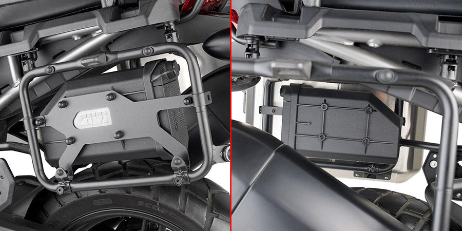 Yamaha Tracer 9 GT [2021–2024] – Montagekit für S250 Werkzeugbox an PLO8400MK/PLO8400CAM