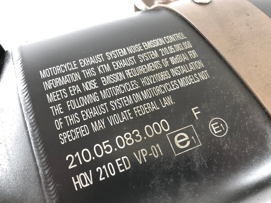 Husqvarna 701 Vitpilen [2018] - Small Absorber avgaser original