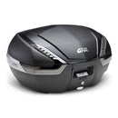 V47 TECH Monokey toppfodral i kolfiberlook – transparenta reflexer / Max. belastning 10 kg