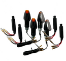 4 LED indicators clear resistors [E-mark] - Kawasaki KX KMX 125 250