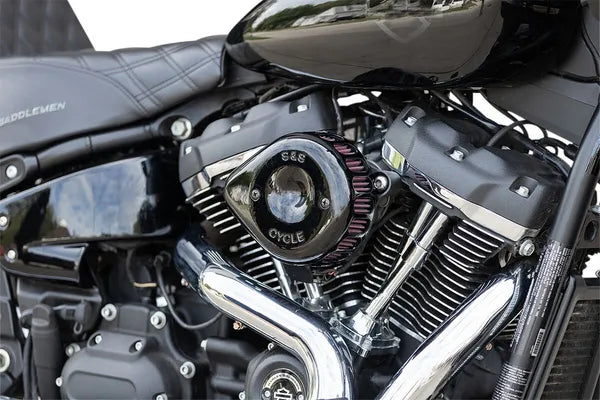 Harley-Davidson FLI 1868 Hydra-Glide Revival 114 [2024] - Mini Teardrop Stealth Luftfilter-Kit – Oberfläche: Schwarz – Bild 11