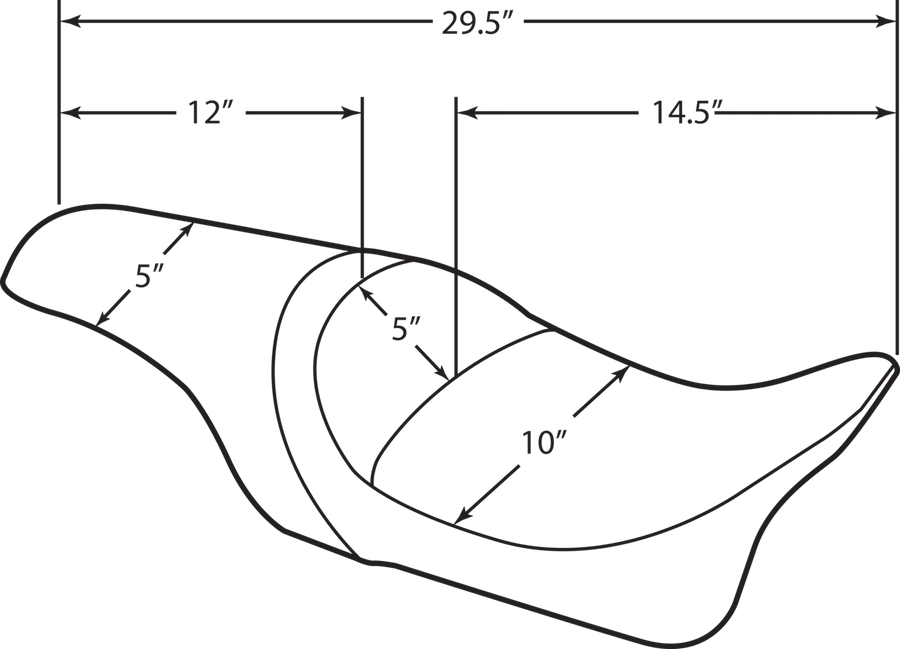 harley davidson flhri [DRAG SPECIALTIES] – Predator säte