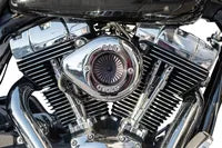 Harley-Davidson FXDBA 1690 Dyna Street Bob Limited [2013] - Air Stinger Stealth Luftfiltersatz – Oberfläche: Silber – Bild 12