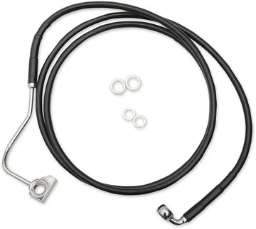 Harley Davidson Fltr [DRAG SPECIALTIES] – Verlängertes Bremsleitungs-Kit aus schwarzem Vinyl