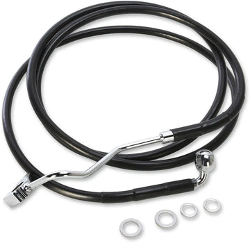 harley davidson fltr [DRAG SPECIALTIES] – Verlängertes schwarzes Vinyl-Bremsleitungs-Kit