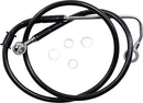harley davidson flstc [DRAG SPECIALTIES] - Förlängd bromsledning i rostfritt stål-3