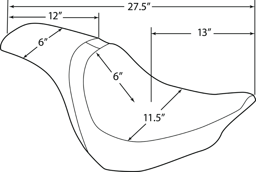 harley davidson flfb [DRAG SPECIALTIES] – Predator säte