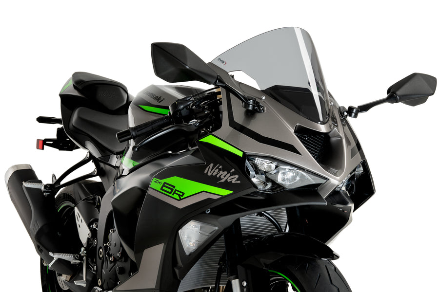KAWASAKI ZX-6R NINJA [2025] – R-Racer Scheibe – Mattschwarz