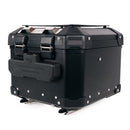 BMW R nineT 1200 Scrambler [2016-2023] - Atlas 44L Universal-Aluminium-Topcase + -Gepäckträger mit Soziusgriffen zur Befestigung der Topcaseplatte