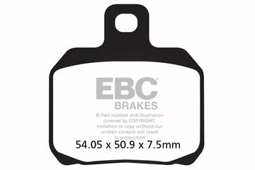 Ducati 916 [EBC] -halvsorterade vebromsbelägg