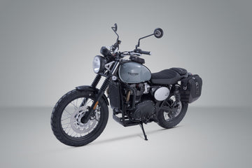Triumph Street Twin 900 [2018] - Legend Gear LC2 sidoväska system Brown Edition vänster – bild 1