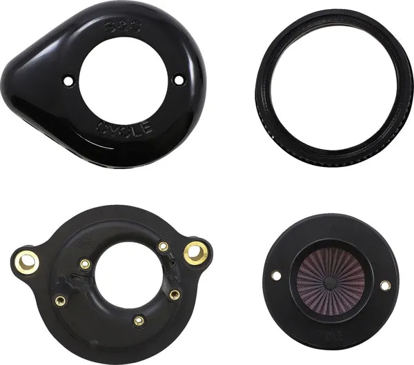 Harley-Davidson FLSB 1750 Softail Sport Glide 107 [2022, 2024] - Air Stinger Stealth Luftfiltersatz – Oberfläche: Schwarz – Bild 11