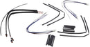 harley-davidson street bob [BURLY BRAND] - Complete Black Vinyl Handlebar Cable/Line Kit for Ape Hangers-3