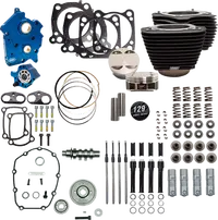 Harley-Davidson Fxlrs 1923 ABS [2026] - 129" Power Package Motorleistungs-Kit – Oberfläche: Schwarz, Hervorgehobene Lamellen – Merkmal: Verchromte Stößelstangenrohre – Bild 4
