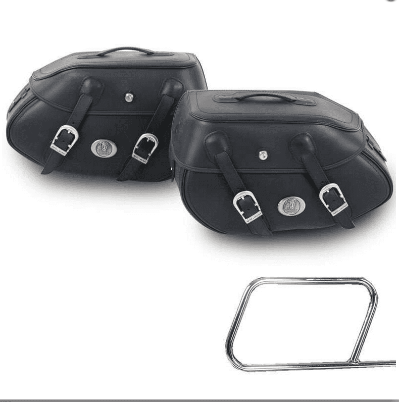 Motorcykelväska [Hepco & Becker] - sadelväskor Buffalo black - tubväska hållare