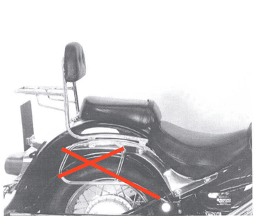 Suzuki VL 800 Intruder Vo [2001-2016] - Sissybar utan bagagebrygga - 0