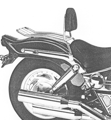 Suzuki VZ 800 Marauder [1996-2003] - Solorack med ryggstöd