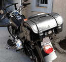 Motorcykelväska [Hepco & Becker] - läderhandväska Buffalo - bagagehylla