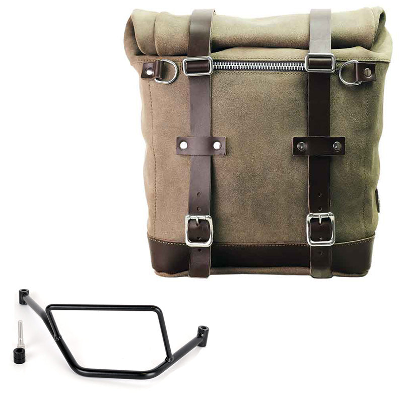 BMW F 450 GS [2026-] - Seitentasche Scram aus Spaltleder 22L-30L + Rahmen rechts