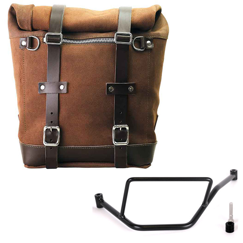 BMW F 450 GS [2026-] - Seitentasche Scram aus Spaltleder 22L-30L + Rahmen links