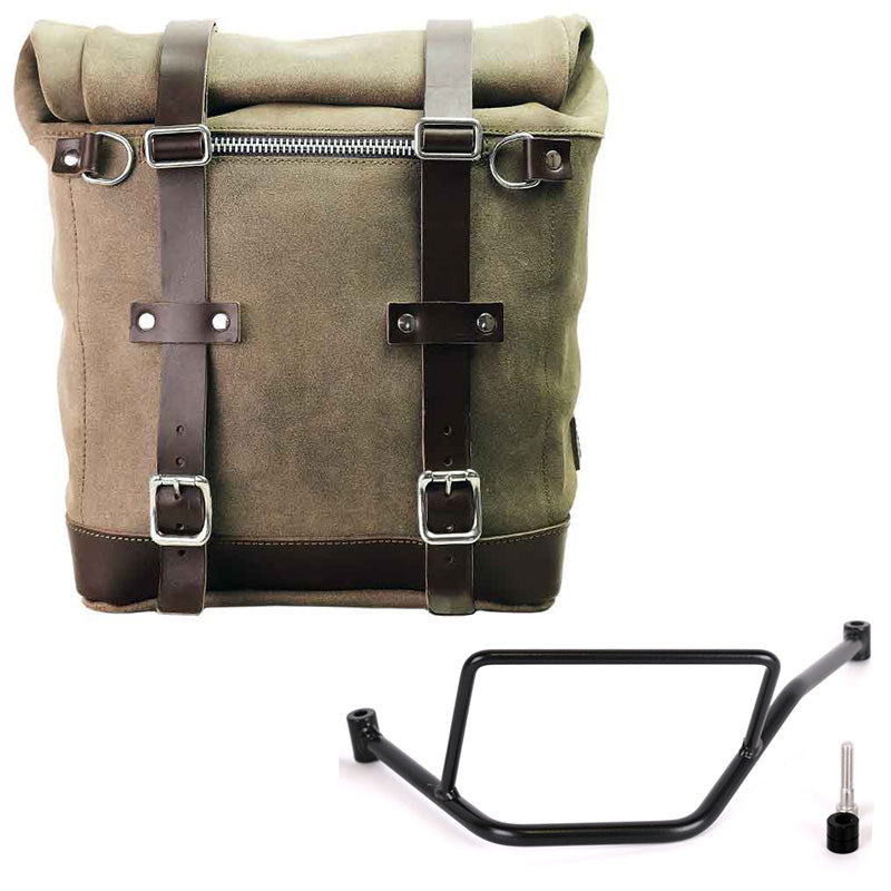 BMW F 450 GS [2026-] - Seitentasche Scram aus Spaltleder 22L-30L + Rahmen links