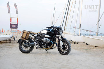 BMW R nineT 1200 Urban G/S (niedriger Auspuff) [2017-2023] - Canvas-Seitentasche 10L-14L + Rahmen der NineT-Serie