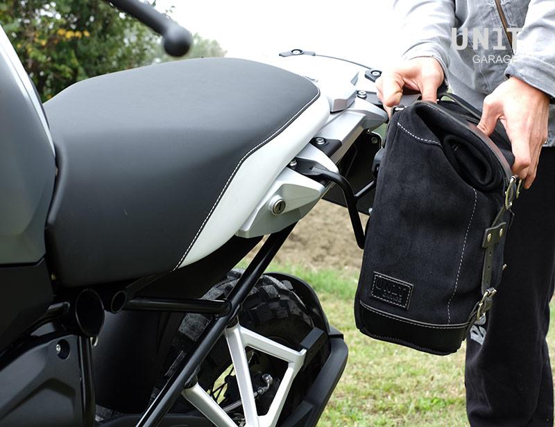 BMW R 1200 GS ADV LC [2014-2018] - Seitentasche Scram aus Spaltleder 22L-30L + Linker Rahmen GS LC