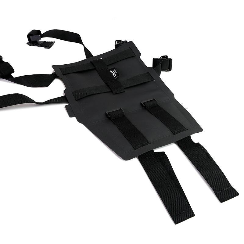 BMW R nineT 1200 Urban G/S (niedriger Auspuff) [2017-2023] - Aluminium-Taschenhalter mit verstellbarer Hypalon-Front und Schnellkupplung