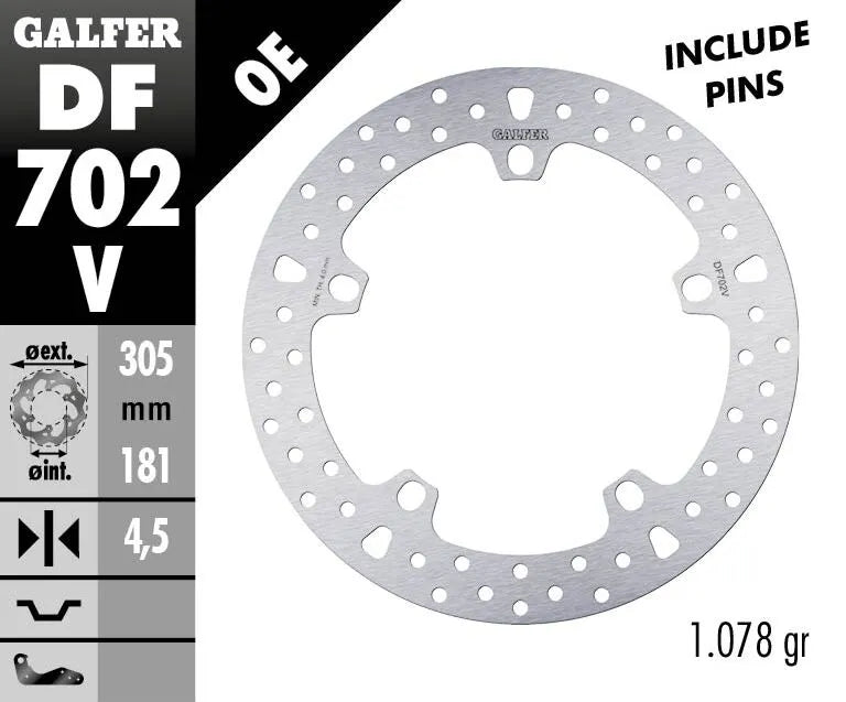 Bmw R 1200 C ABS (0424) [2001-2003, 2005] - Bromsskiva fast rund – bild 2