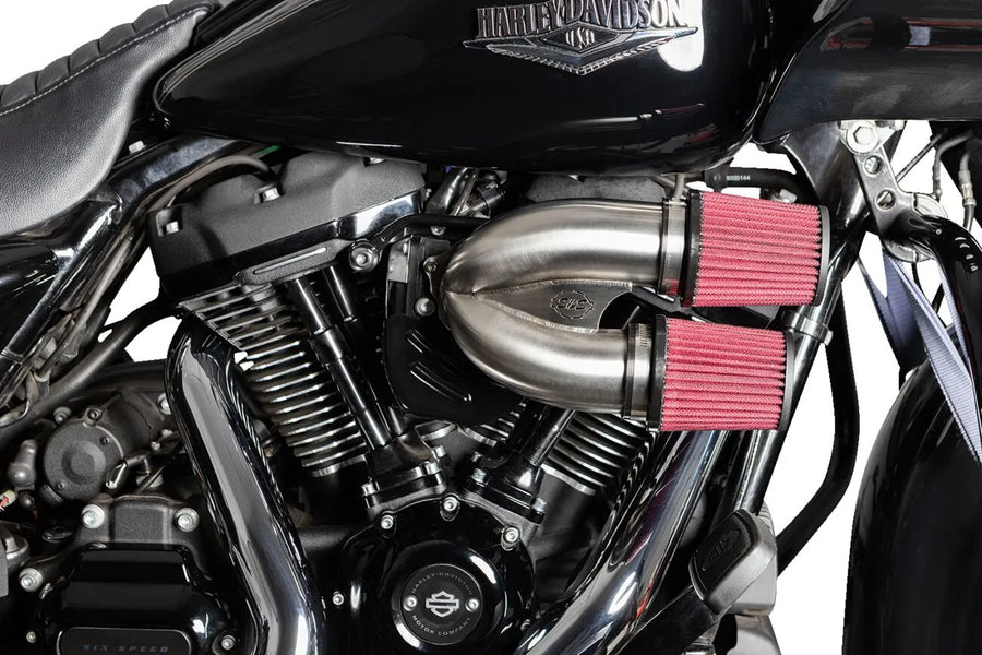 Harley-Davidson Fxlrs 1923 ABS [2025] - Tuned Induction Luftfilterkit – Oberfläche: Silber – Bild 3