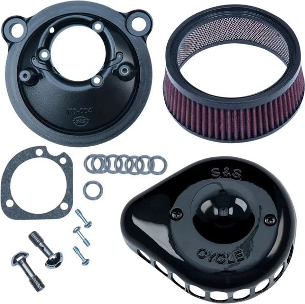 Harley-Davidson XL 883 L Sportster SuperLow [2020] - Mini Teardrop Stealth Luftfilter-Kit – Oberfläche: Schwarz – Bild 2