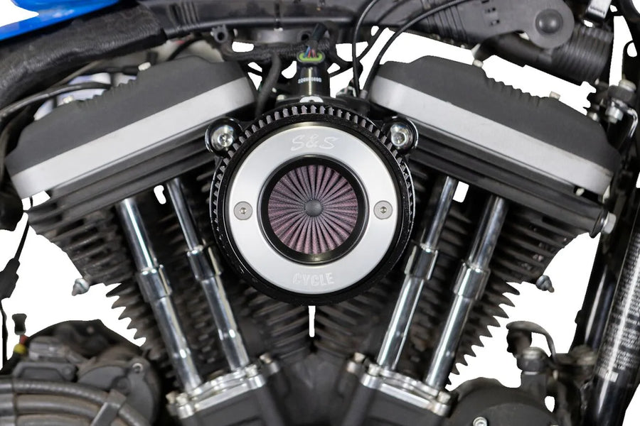 Harley-Davidson Xl 883 R Roadster [2009-2010, 2013] - Air Stinger Stealth Luftfiltersatz – Oberfläche: Schwarz – Bild 3
