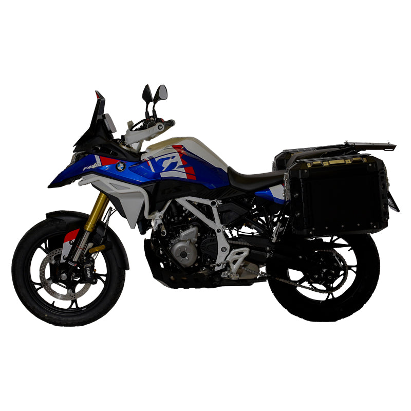 BMW F 450 GS [2026-] - Atlas Aluminium-Taschenpaar 39L + 32L + Atlas Aluminium-Satteltaschenrahmen