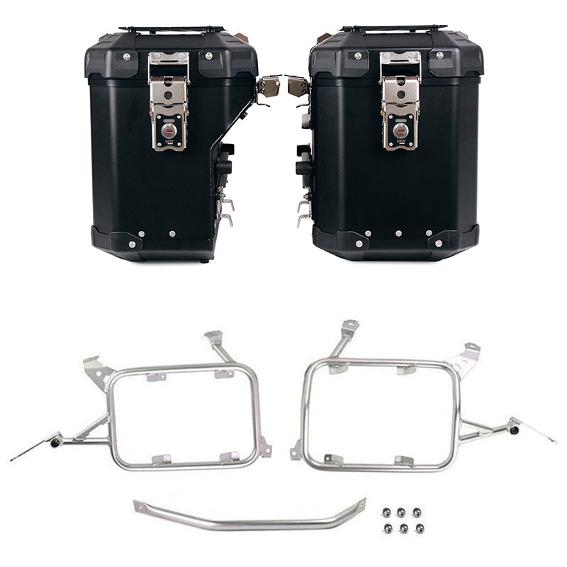BMW R 1250 GS LC Rad [2019-2023] - Atlas Alu-Seitenkoffer-Set 48L + 41L + Taschenrahmen Alu R1200GS LC - R1250GS & ADV