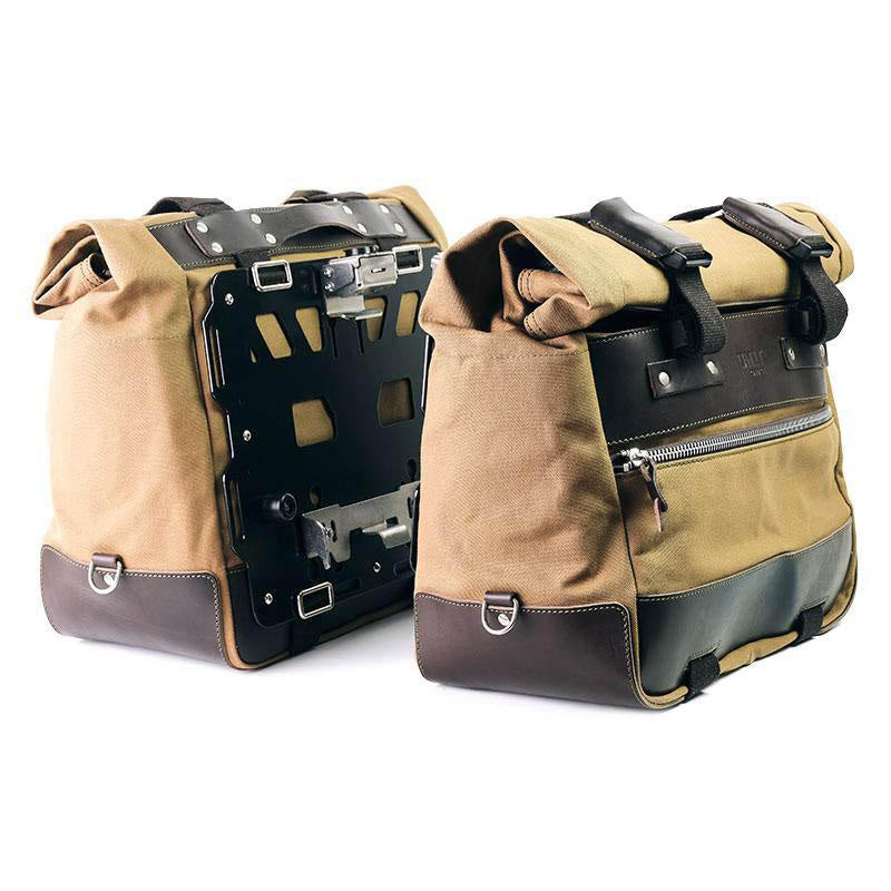 BMW F 900 GS Adventure [2024-] - Paar Cult-Seitentaschen aus Canvas 40L - 50L + Paar Aluminiumplatten
